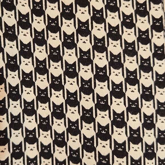 Betabrand Cat Print Ankle Zip Pants Size SP - Picture 4 of 9